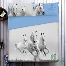 Componi il letto perfetto con un lenzuolo con angoli aderente. Set Lenzuola Matrimoniale Con Cavalli Gabel Mustang Aria