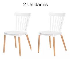 2 Uni. Cadeira Ellen Windsor Para Cozinha Resistente