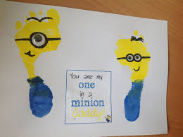 Lol i got asked to make a minion punch art card so here he is! Father S Day Craft For Kids One In A Minion Teaching Autism