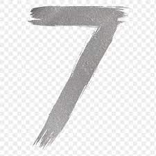 Number 7 Brush Stroke Png Silver Metallic Font Free Image By Rawpixel Com Hein Brush Stroke Png Png Brush Strokes