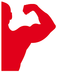 Vector Strong Man Seems To Be A Bodybuilder Strained Biceps Looks Rather Attractive Http All Vectors Com Gallery Man Vector Power To The People Silhouette