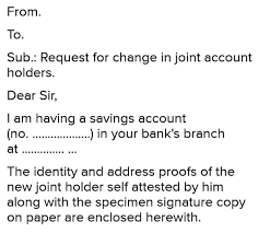 If you're watching your pennies and sticking to a budget, it doesn't make sense to pay for the privilege of ke. Write A Letter To Bank Manager For Joint Account To Change The Account Holder Name Brainly In
