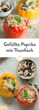 Gefullte Paprika Mit Thunfisch Oliven Und Kapern Recipe Fisch Meeresfruchte Rezepte Thunfisch Gefullte Paprika Vegetarisch