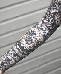 Awesome Sleeve With Mandala Patterns C Tattoo Artist Jayce Wallingford Jaycewallingford Mandala Tattoo Sleeve Floral Tattoo Sleeve Geometry Tattoo Sleeve