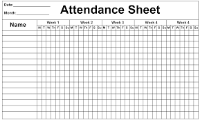 Employee Attendance Tracker Sheet 2019 Printable Calendar Diy Attendance Sheet Attendance Sheet Template Attendance Tracker