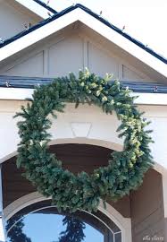 532 results for outdoor wreath. How To Hang A Giant Outdoor Christmas Wreath Ella Claire Co