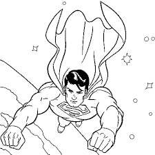 Coloriage superman en Ligne Gratuit à imprimer