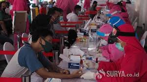 Selain Di Surabaya Bin Juga Gelar Rapid Dan Swab Test Massal Di Pasar Taman Sidoarjo Surya