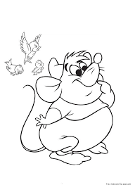 Printable Cinderellas Mice And Birds Coloring Pages For Kids Free Online Disney Characters Cinderella Coloring Pages Bird Coloring Pages Disney Coloring Pages