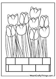 Best free printable tulip flowers coloring pages printable for. T0grrj6dv Qmnm