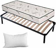 Als wichtige bestandteile des bettes sollte das haup. Bett 120x200 Mit Matratze Und Lattenrost Gunstig Online Kaufen Lionshome