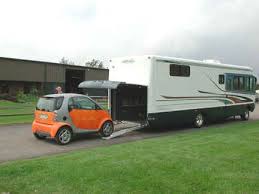 Motor Home With Garage For Cars Travel Trailer Tires Motorhome Motorhome Hire