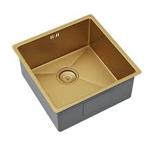 The 9 inches height of the motif allows it to be used as a traditional semi flush mount light over sink or in a hallway. Vellamo Designer Single Bowl Inset Undermount Brushed Gold Stainless Steel Kitchen Sink Waste 440 X 440mm Tap Warehouse