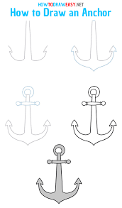 You can make four anchor points and then mess around with the bezier handles. How To Draw An Anchor Easy How To Draw Easy