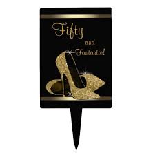 Black And Gold Topper Black Gold High Heel Shoe Cake Topper Zazzle Com Gold High Heels Glitter High Heels Gold High Heel Shoes