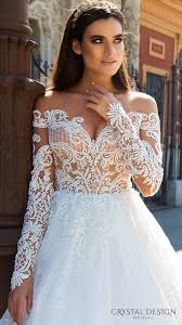 Beautiful Wedding Dresses From The 2017 Crystal Design Collection Sevilla Bridal Campaign Wedding Inspirasi Sheer Wedding Dress Wedding Dress Couture Wedding Dress Patterns