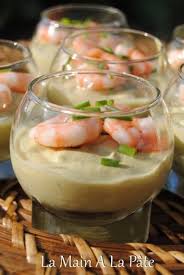 Petites Verrines De Cremes D Asperges Et Crevettes La Main A La Pate Recette Recettes De Cuisine Verrine Asperge