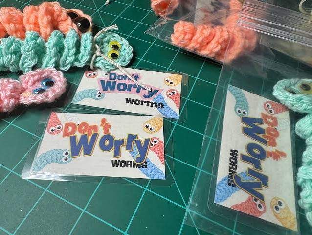 Easy Crochet “Don't Worry” Worms - Hobbies on a Budget