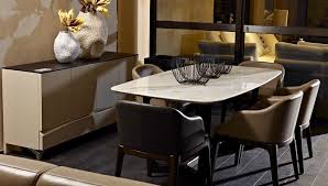 Cosmopolitan gray marble dining table. Ceaser Dining Range Brisbane