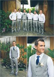 Hawaiian Beach Wedding In Pink And Grey Groom Wedding Attire Beach Wedding Groom Attire Beach Wedding Groom