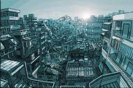 透視超訣竅 如何運用透視畫出複雜的建築 hahow 好學校 anime art building design