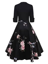 Dresslily Women Swan Printed Belted Dress Buy Online In