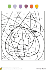 Mai coloriage magique ème a imprimer coloriage.blogspot un coloriage magique fonctionne coloriage mathematiques eme. Dessin A Colorier Magique Multiplication Une Citrouille Pour Halloween