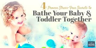 Rinse the soap off carefully, trying not to get a ton of water on your baby's face. 4 Proven Stress Free Secrets To Bathe Your Baby And Toddler Together Mightymoms Club