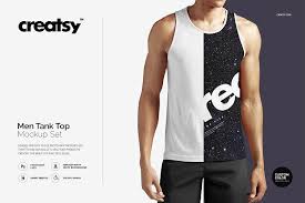 Men Tank Top Mockup Set Tank Man Tank Tops Shirt Mockup