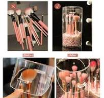 Makeup Pinsel Organizer QUUPY Make-up Pinselhalter Transparent -  Staubdichte Aufbewahrungsbox Aus Acryl Acryl Pinselbox Transparent