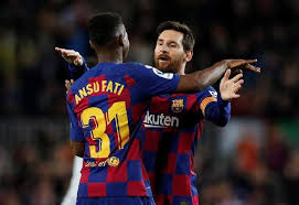 The barça star has scored 644 goals for fc barcelona, one more than the brazilian netted for santos. Muncul Catatan Miring Soal Relasi Messi Fati Griezmann Di Barca Bola Tempo Co