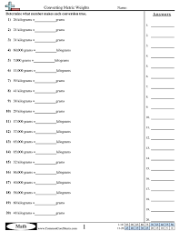 Weight Worksheets Free Commoncoresheets