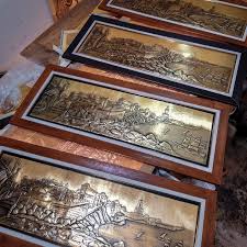 Apres 1semaine De Travaille Voici Le Resultat Une Mixite Entre La Beaute Et L Originalite La Baie D Alger Sur Du Copper Wall Art Repousse Copper Wall