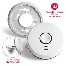 Where to install a carbon monoxide detector. Kidde 10 Year Worry Free Hardwired Combination Smoke And Carbon Monoxide Detector With Wire Free Voice Interconnect 21028759 The Home Depot