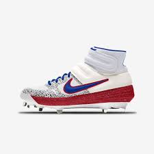 Because if they're good enough for the show, they're going to give you what you need as you work your way to it. Red White And Blue Metal Baseball Cleats Online