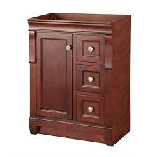 5 out of 5 stars. Home Decorators Collection Naples 24 In W Bath Vanity Cabinet Only In Tobacco With Right Hand Drawers Nata2418d The Home Depot