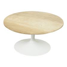 30 round marble coffee table top pietra dura handmade work home room decor. Knoll Mid Century Modern 30 Inch Round Travertine Top Saarinen Coffee Table Chairish