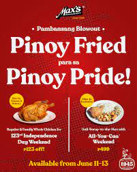 Verified (us) independence day sale! Max S Restaurant Will Have An All You Can Eat Promo This Independence Day Weekend Gma News Online