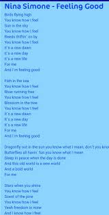 Birds Flying High Lyrics Nina Simone Feeling Good 1965 A Song About New Beginnings Feeling Good Of Feelin Good Is Geschreven Door De Britse Singe Nina Simone Feel Good Dawn News