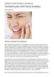 Do you know you can reverse your teeth cavities naturally? 3 Wisdom Teeth Growing In Symptoms