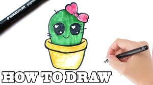 ~ op 14 augustus 2011 om 12:56. Hoe Teken Je Een Schattige Cactus Leren Tekenen Voor Kinderen Youtube