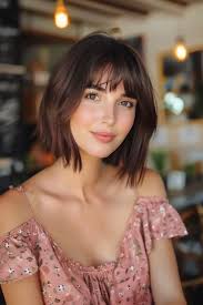 Angled Bobs With Bangs Hairstyles That Will Sharpen Your Style