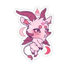 Baphomet Sticker By Lavendersodapop In 2020 Satanic Art Cute Tattoos Cute Art
