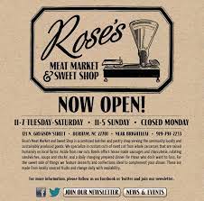Roses Meat Market And Sweet Shop Triangle Restaurant Meat Shop Meat Markets