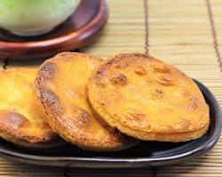 草加せんべい：草加せんべい、醤油、焼きの画像