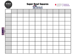 First, create the boxes for your super bowl box pool using a downloaded template or by drawing them by hand. Super Bowl Squares Pool For Charity Tri For Les