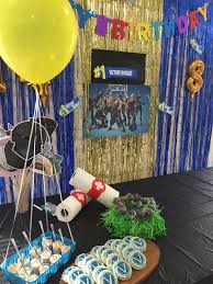 Pin By Rita Quiroz On Fortnite Party Ideas Birthday Party Decorations 9th Birthday Parties Wwe Birthday Party
