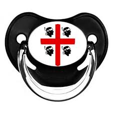 D'origine aragonaise, ce symbole, qui rappelle la lutte contre les musulmans, a été associé à la sardaigne à partir du milieu du xive siècle, alors que le royaume d'aragonexerce sa souveraineté sur l'île. Sucette Personnalisee Drapeau Blason Sardaigne