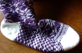 Have you tried knitting socks on two circular needles? Cozy Toes Nordic Sock Creative Knitting Beyond Knit And Purl