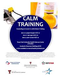 Free ceus for counselors texas. Calm Training Texvet